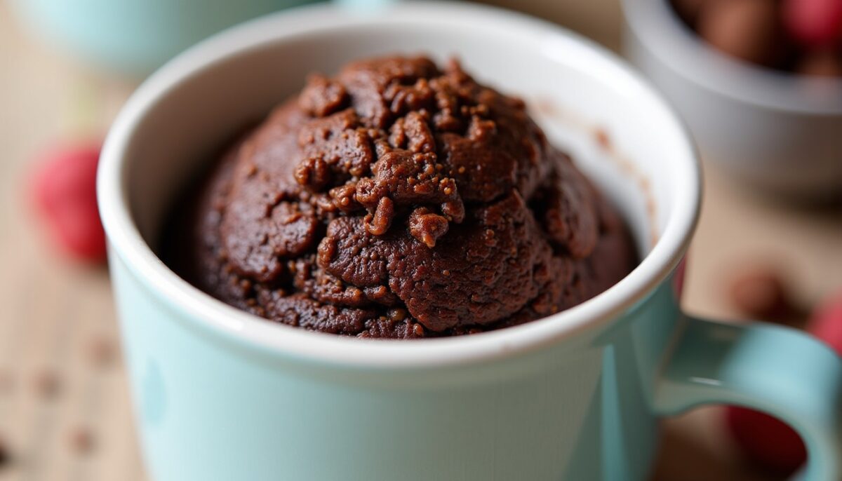 Recette rapide et facile de mug cake chocolat sans beurre