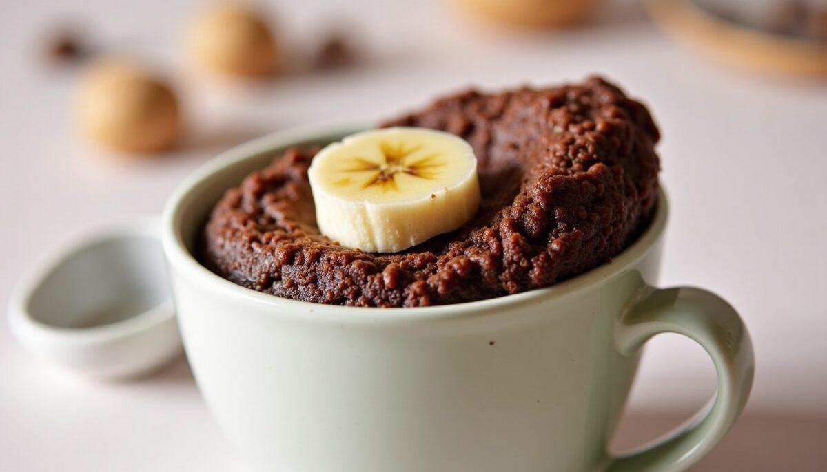 Mug Cake Banane Chocolat : Une Recette Express et Ultra Moelleuse au Micro-ondes