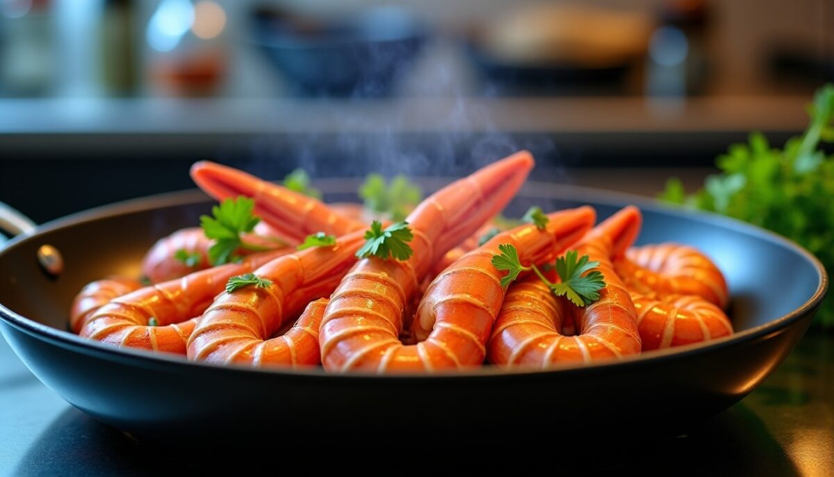 Recette express : Gambas flambées au pastis, un délice facile à préparer