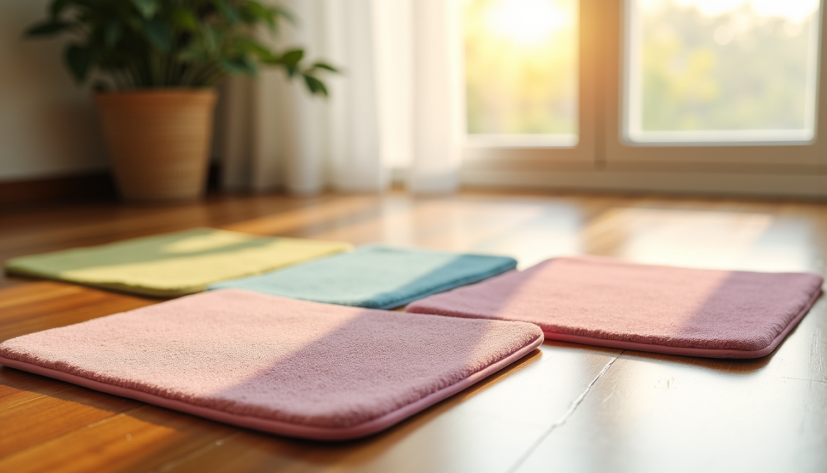 Tapis de sortie de bac : panorama des formats silicone, PVC, EVA et vinyle
